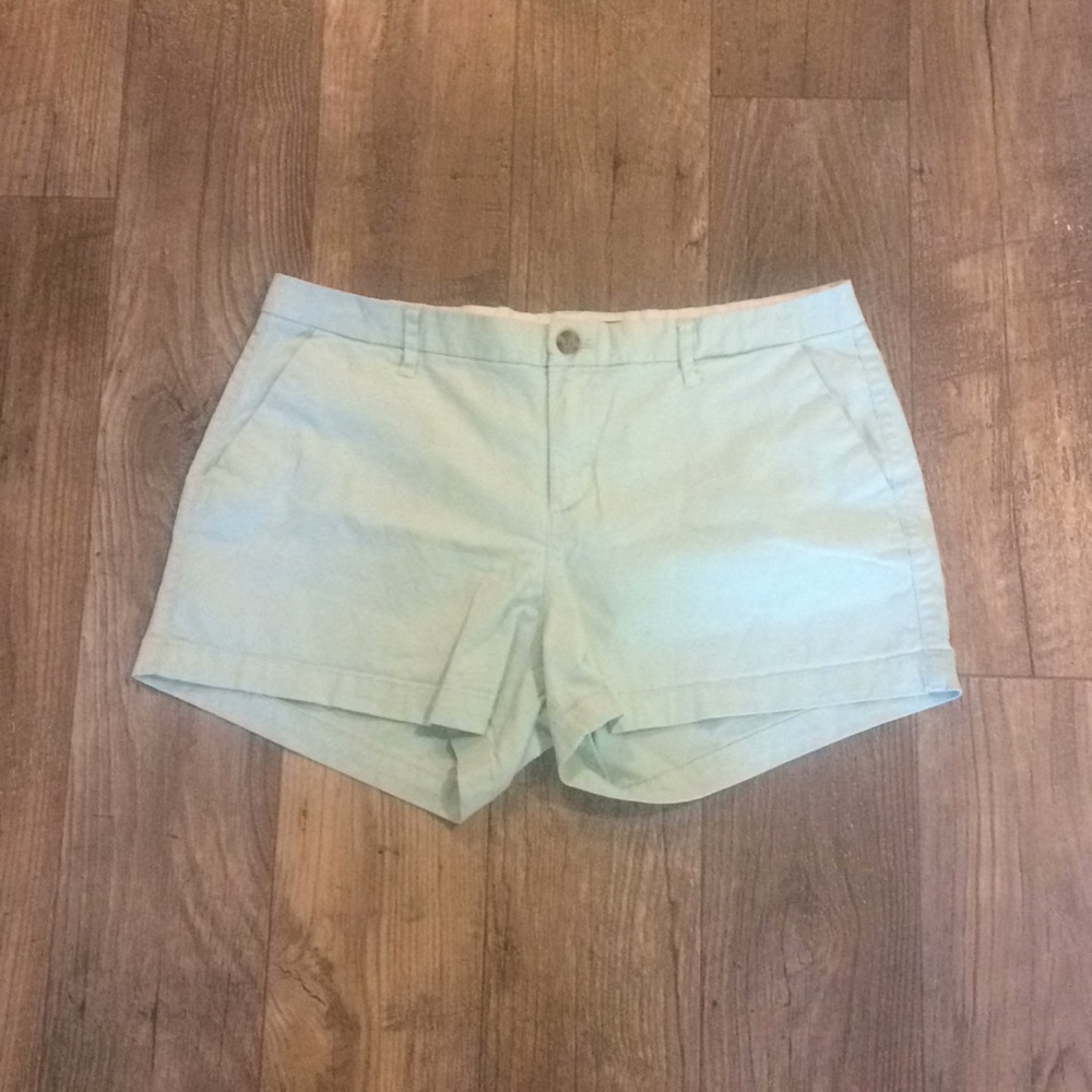Mint colored shorts